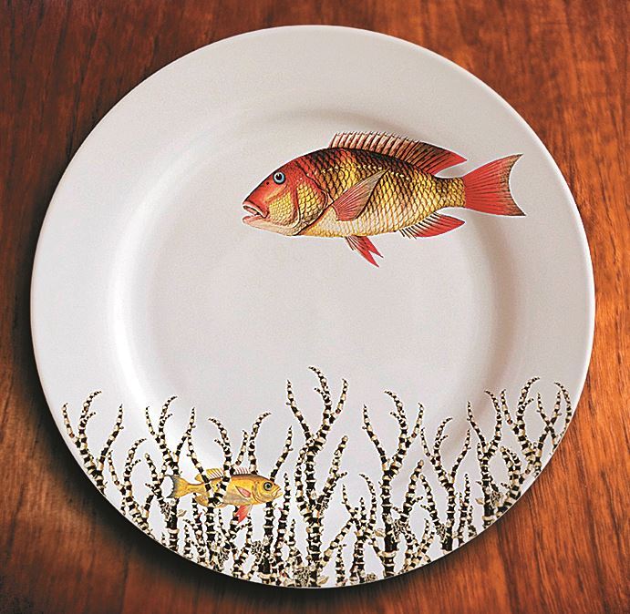 Тарелка рыбка