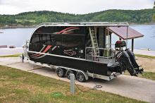 travel trailer houseboat